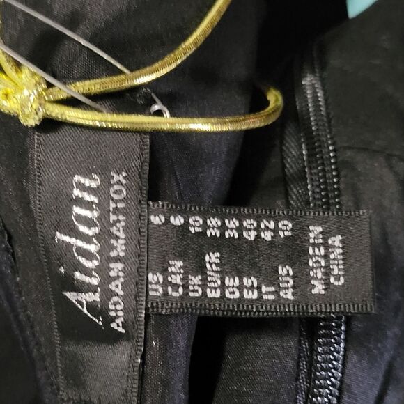 * * AIDAN MATTOX  nwt one shoulder bling maxi dress - Picture 5 of 6